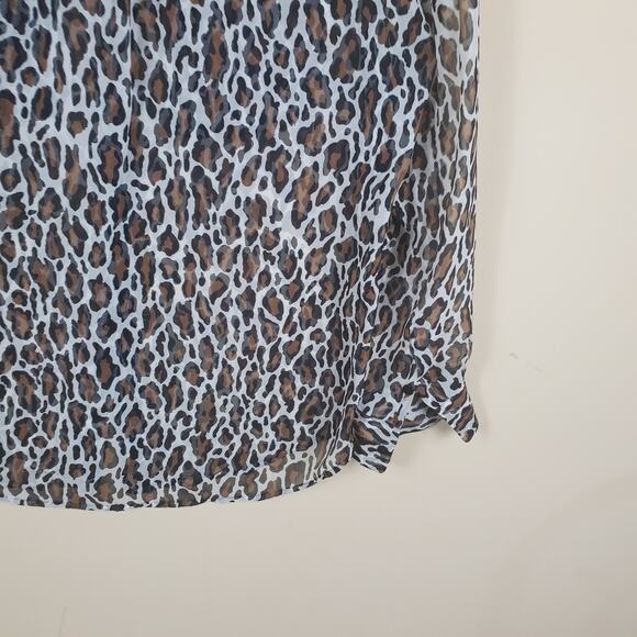 Equipment Signature Blouse in Leopard Size S - Picture 9 of 12